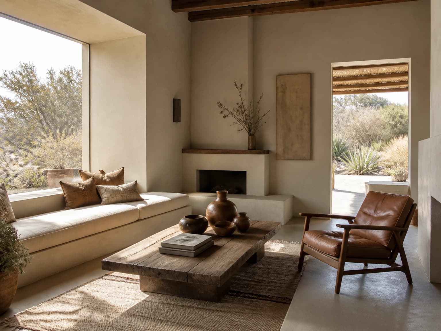 Desert Bohemian Home, bohemian living room inspiration