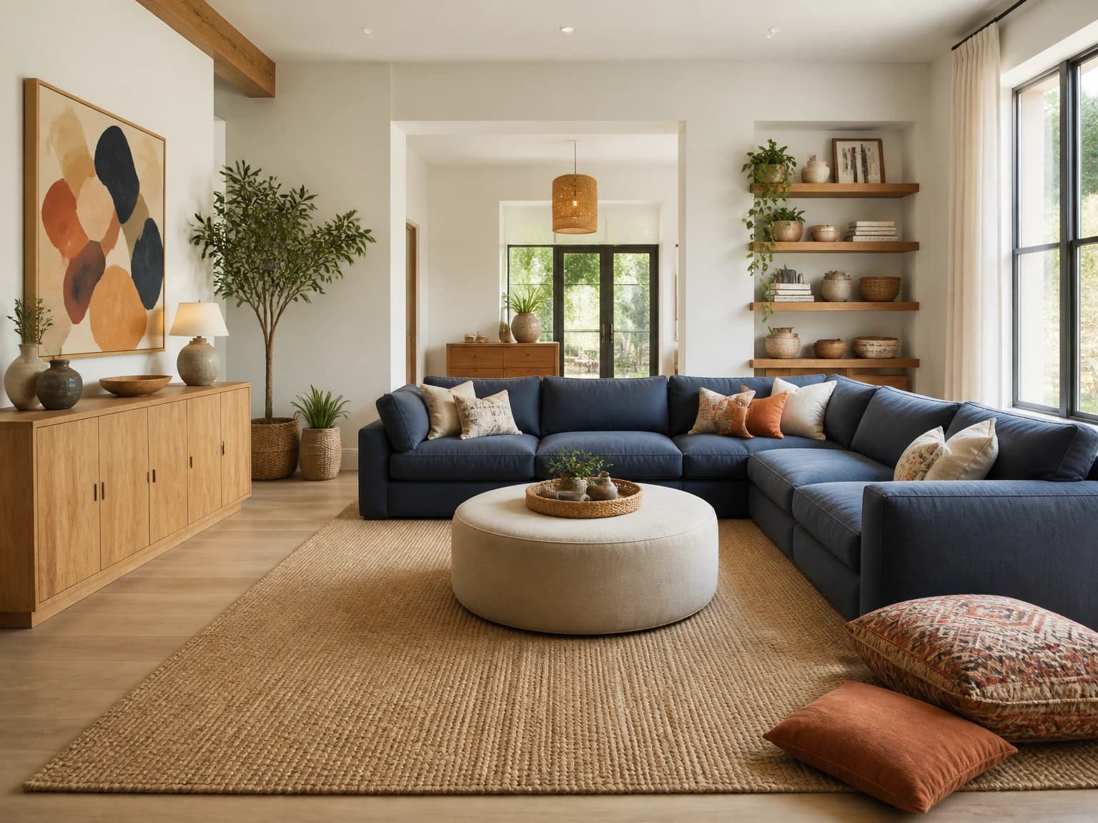 Family Bohemian Room, bohemian living room inspiration