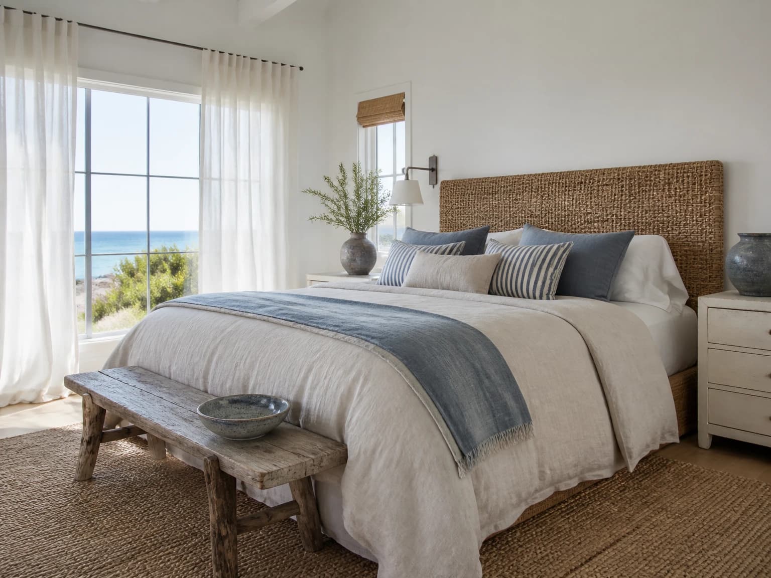 Coastal Boho Sleep Space, boho bedroom inspiration