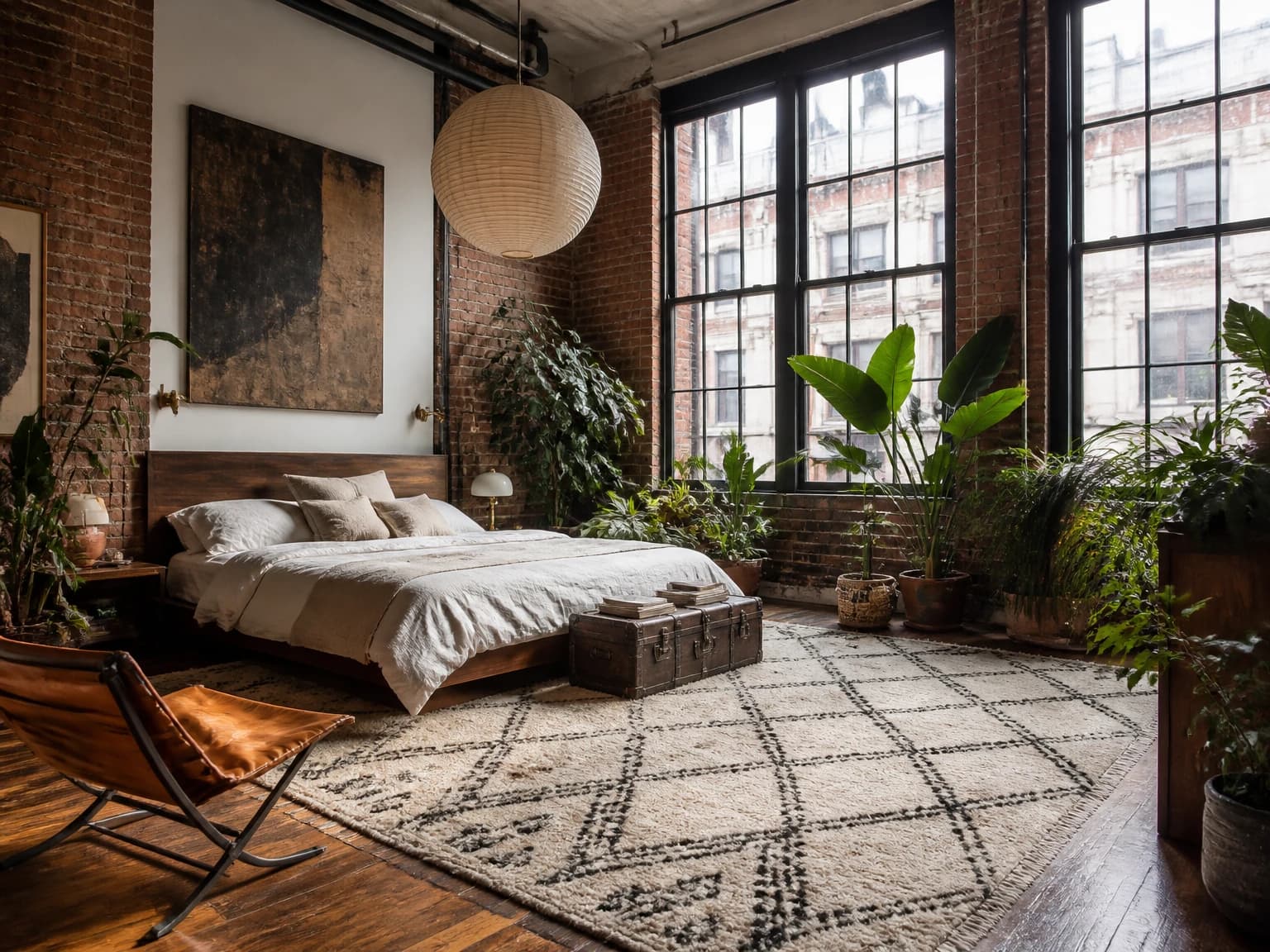 Urban Loft Bohemian Bedroom, boho bedroom inspiration