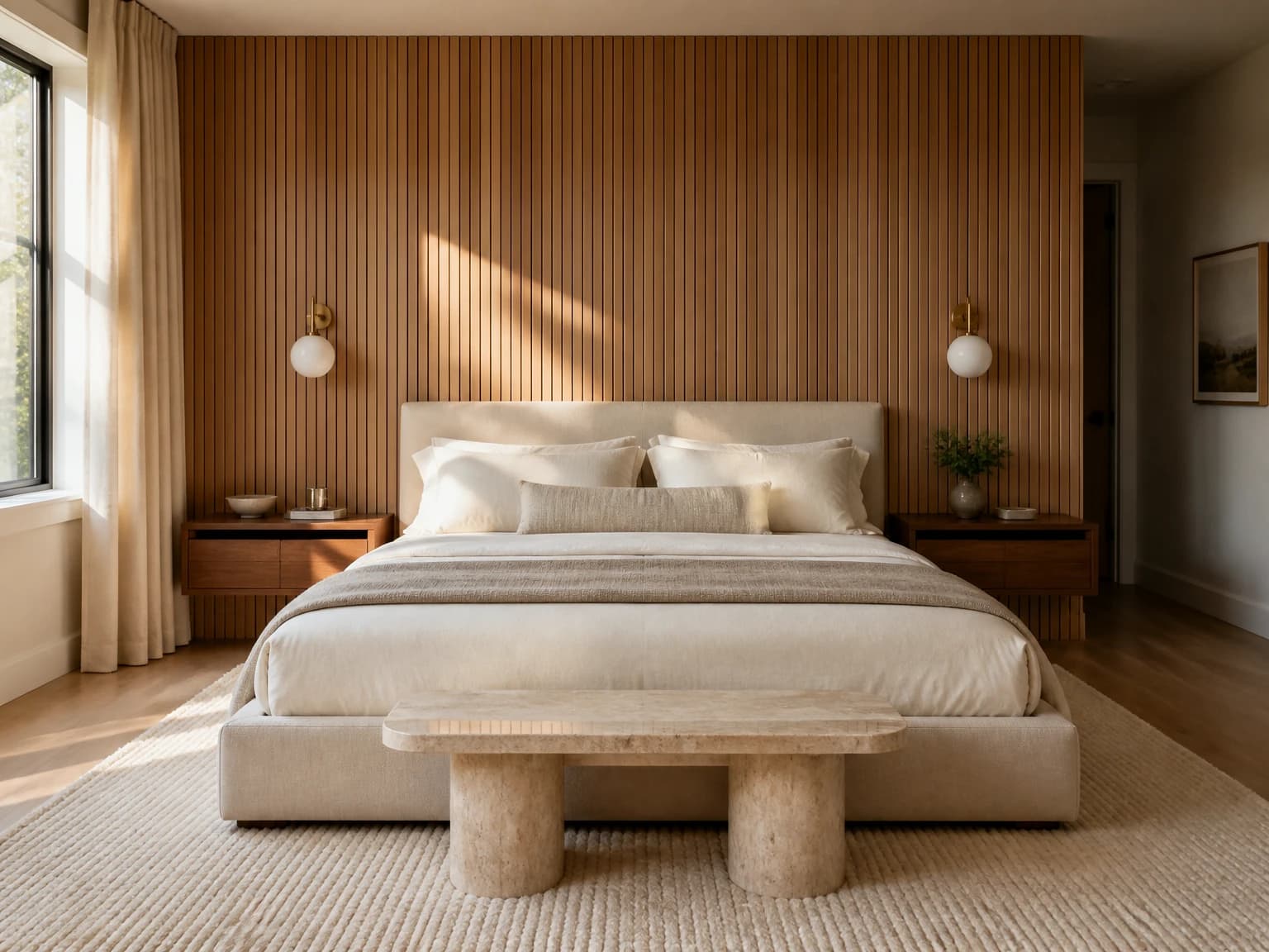Warm Neutral Platform Bedroom, modern bedroom inspiration