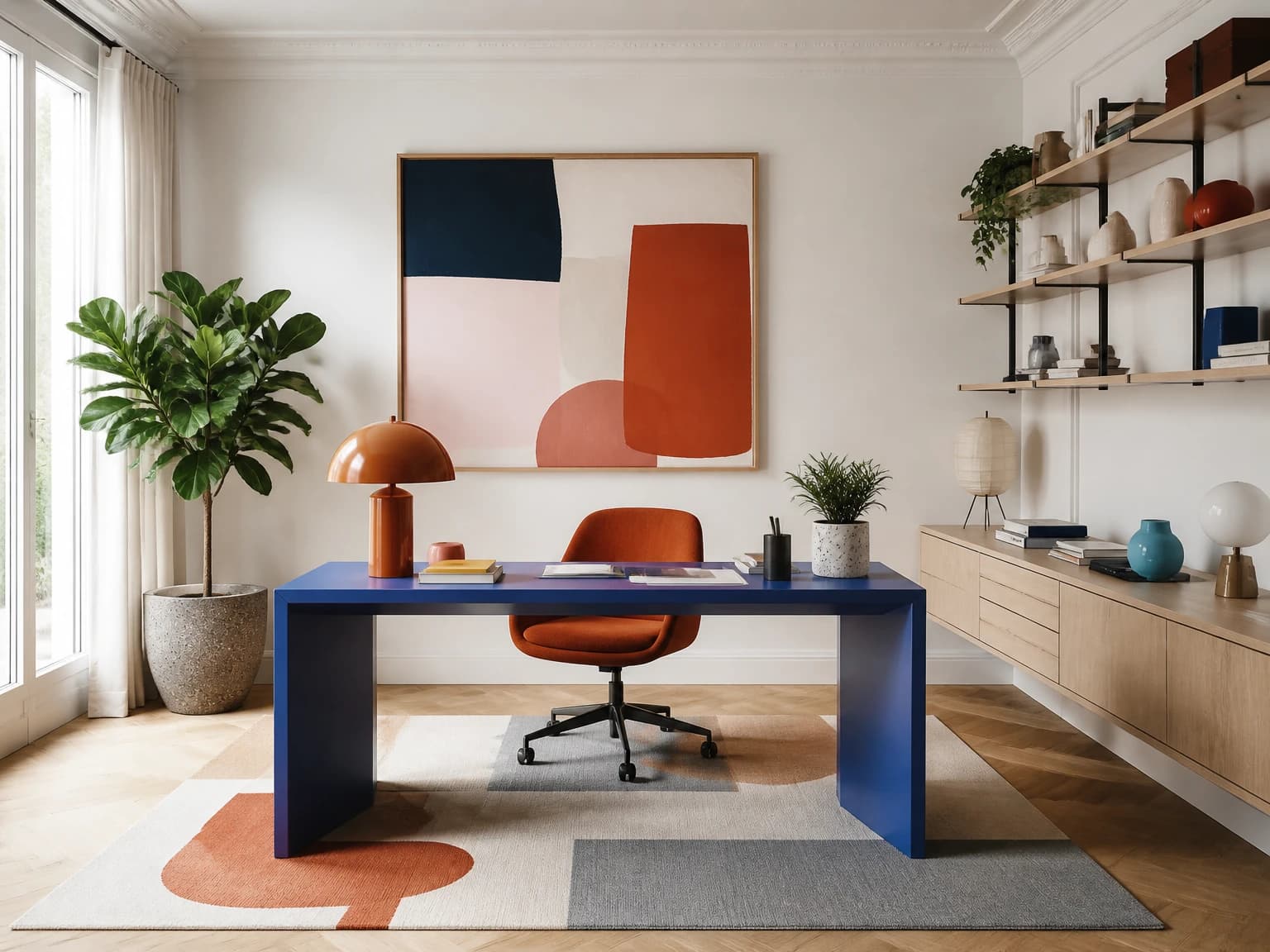 Colorful Creative Office, modern home office inspiration