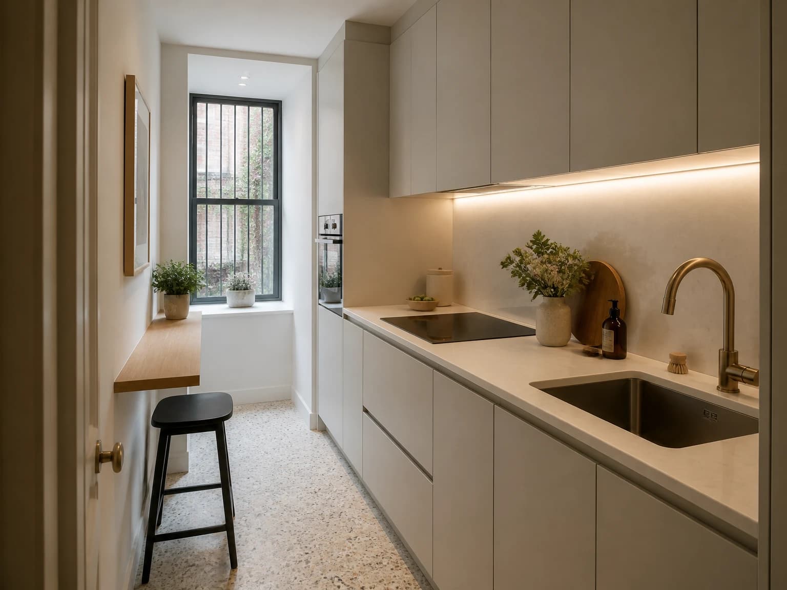 Compact Galley Kitchen, modern kitchen inspiration