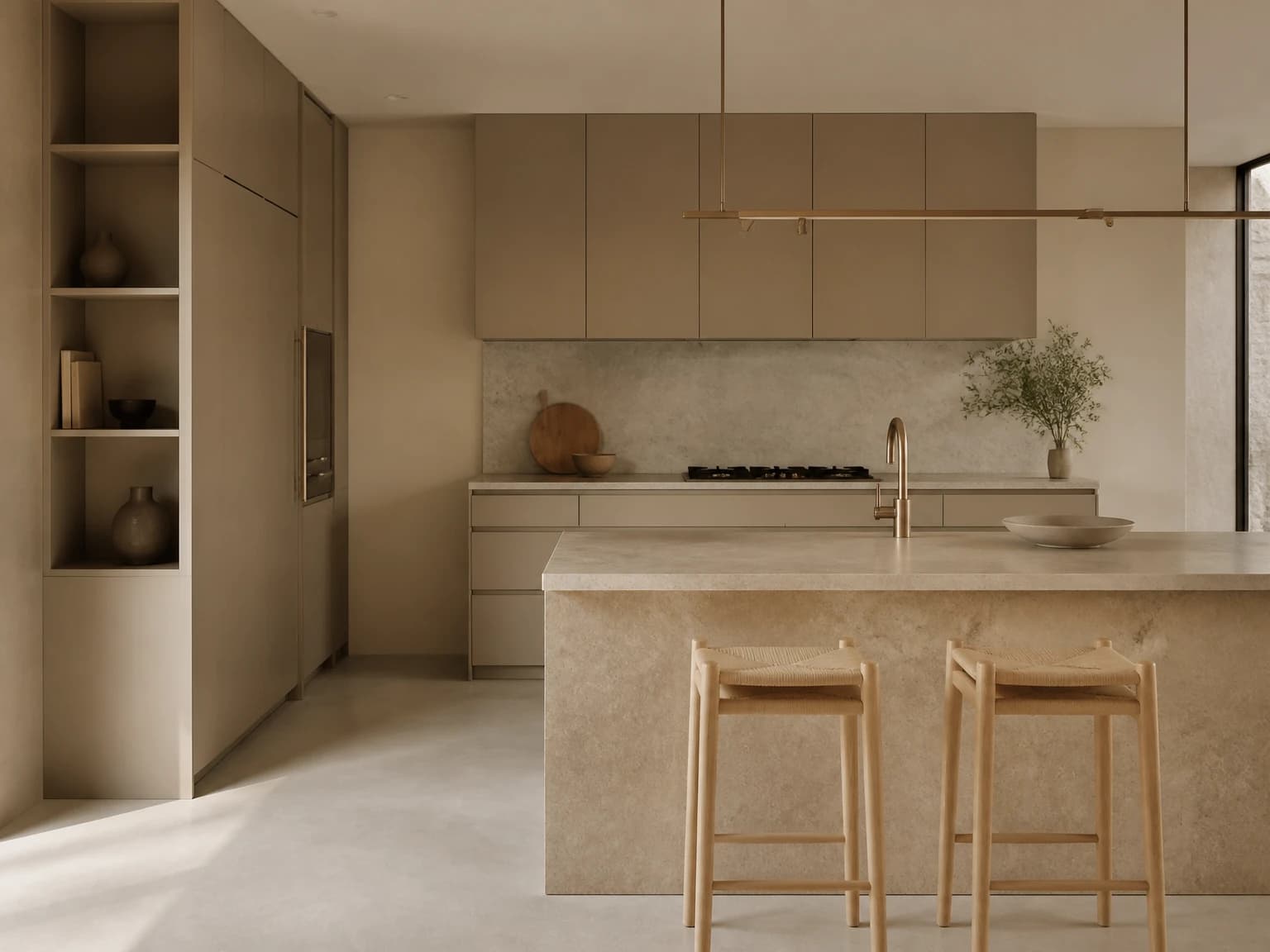 Soft Beige Contemporary Kitchen, modern kitchen inspiration