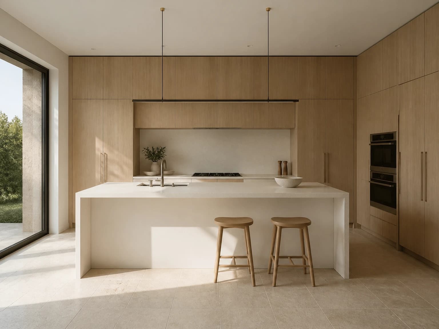 White Oak Minimal Kitchen, modern kitchen inspiration