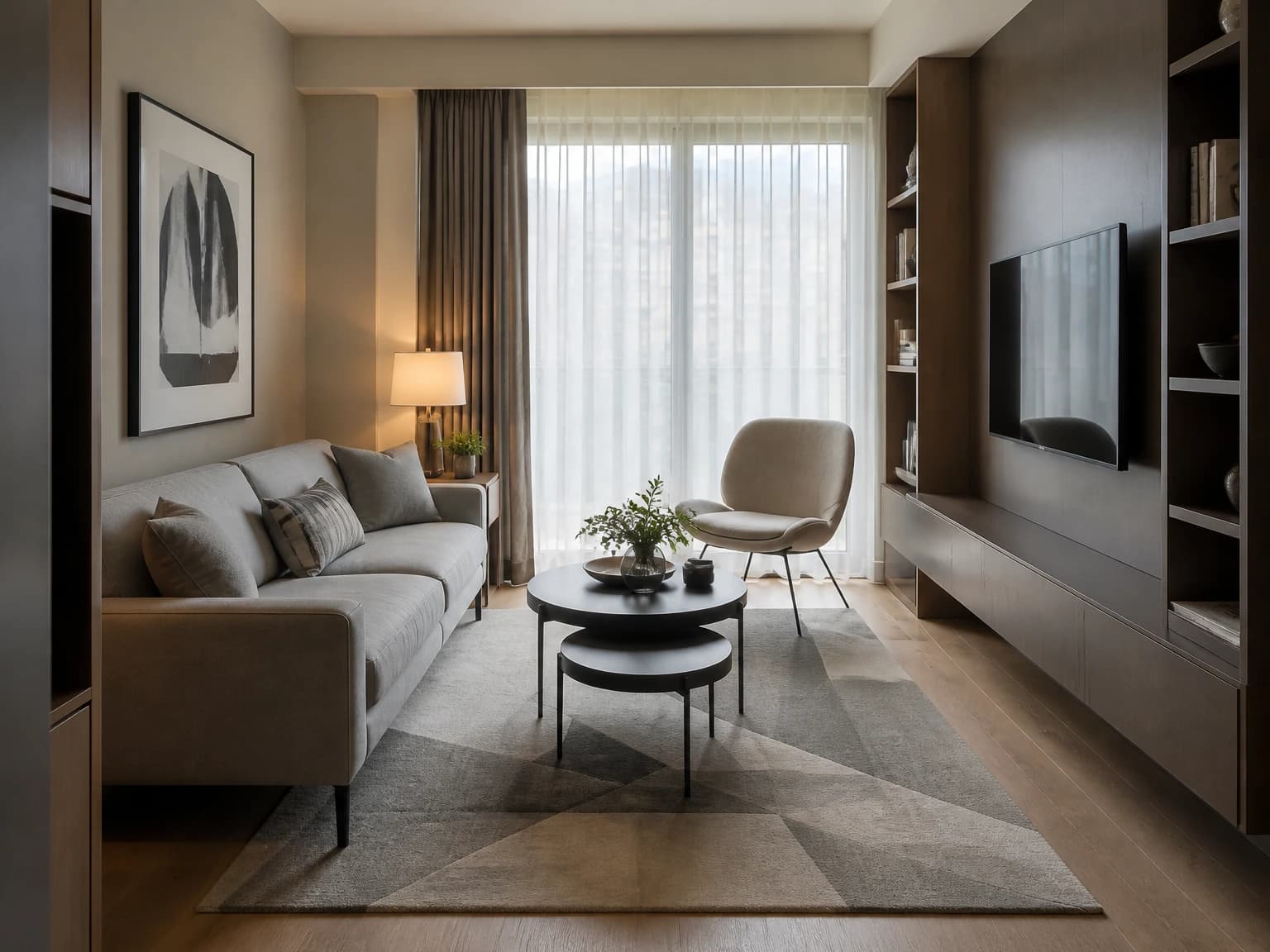 Compact City Apartment, modern living room inspiration