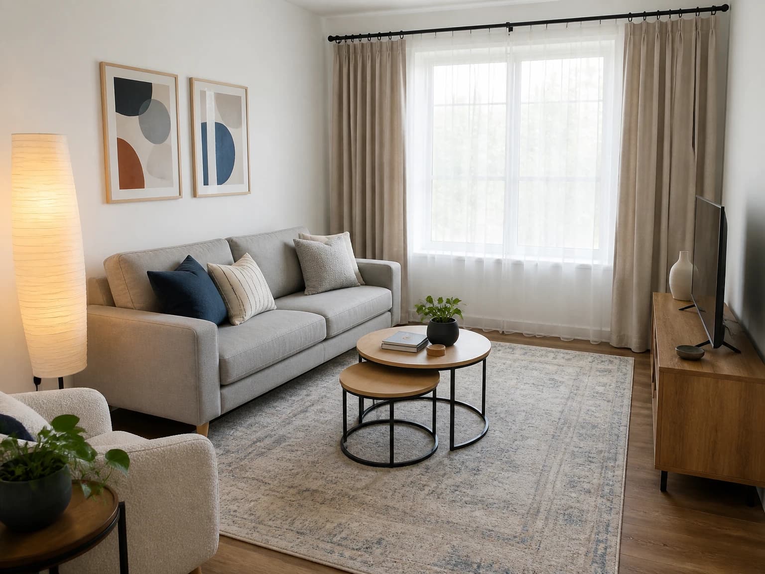 Renter-Friendly Modern Room, modern living room inspiration