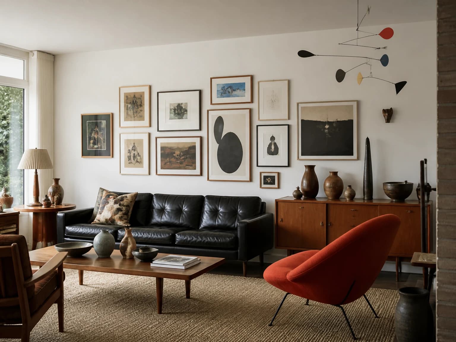 Collector's Gallery Living Room, mid-century modern living room inspiration