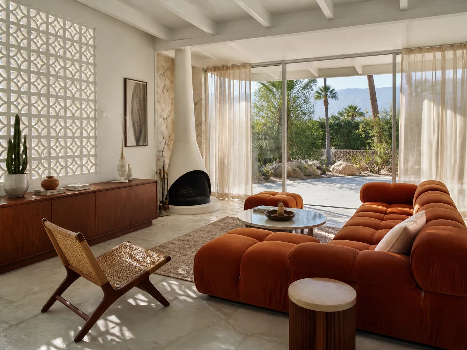 Palm Springs Desert Lounge, mid-century modern living room inspiration