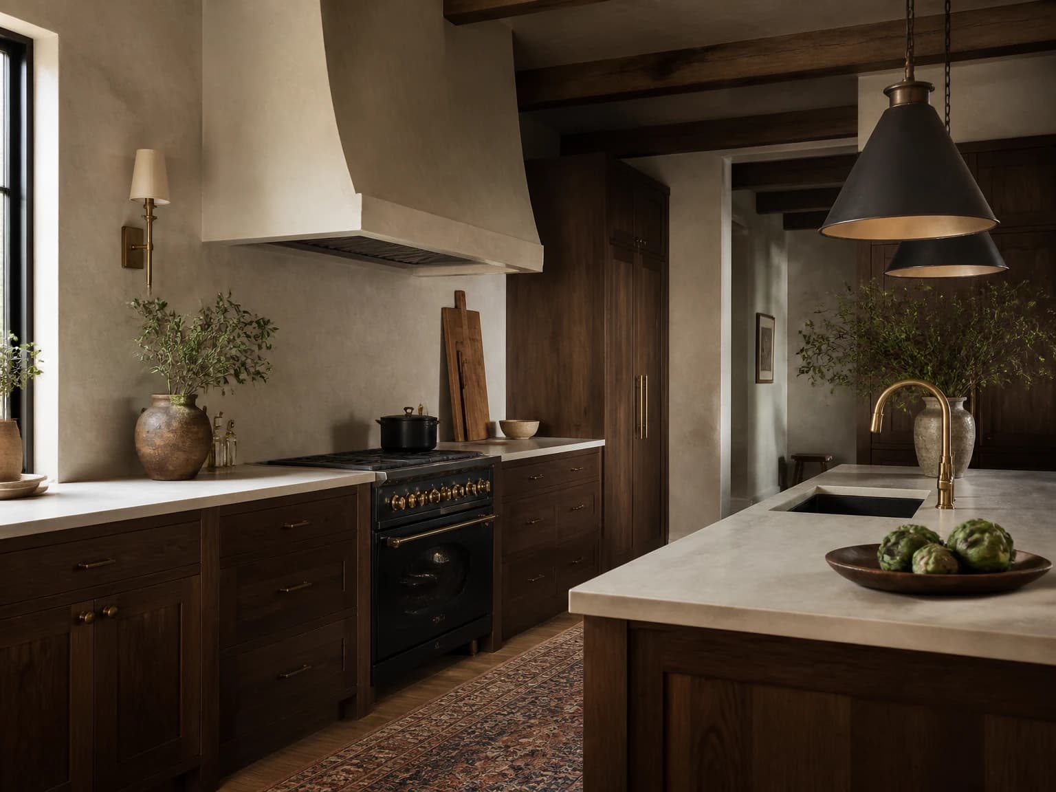 Dark Walnut Modern Farmhouse Kitchen, modern farmhouse kitchen inspiration