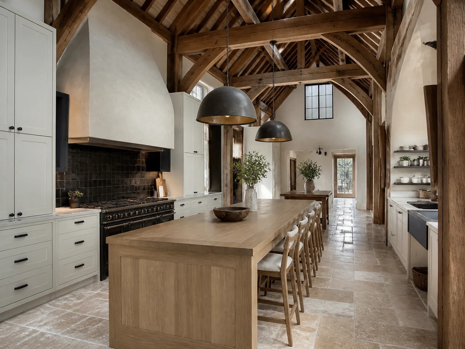 Vaulted Barn Modern Farmhouse Kitchen, modern farmhouse kitchen inspiration