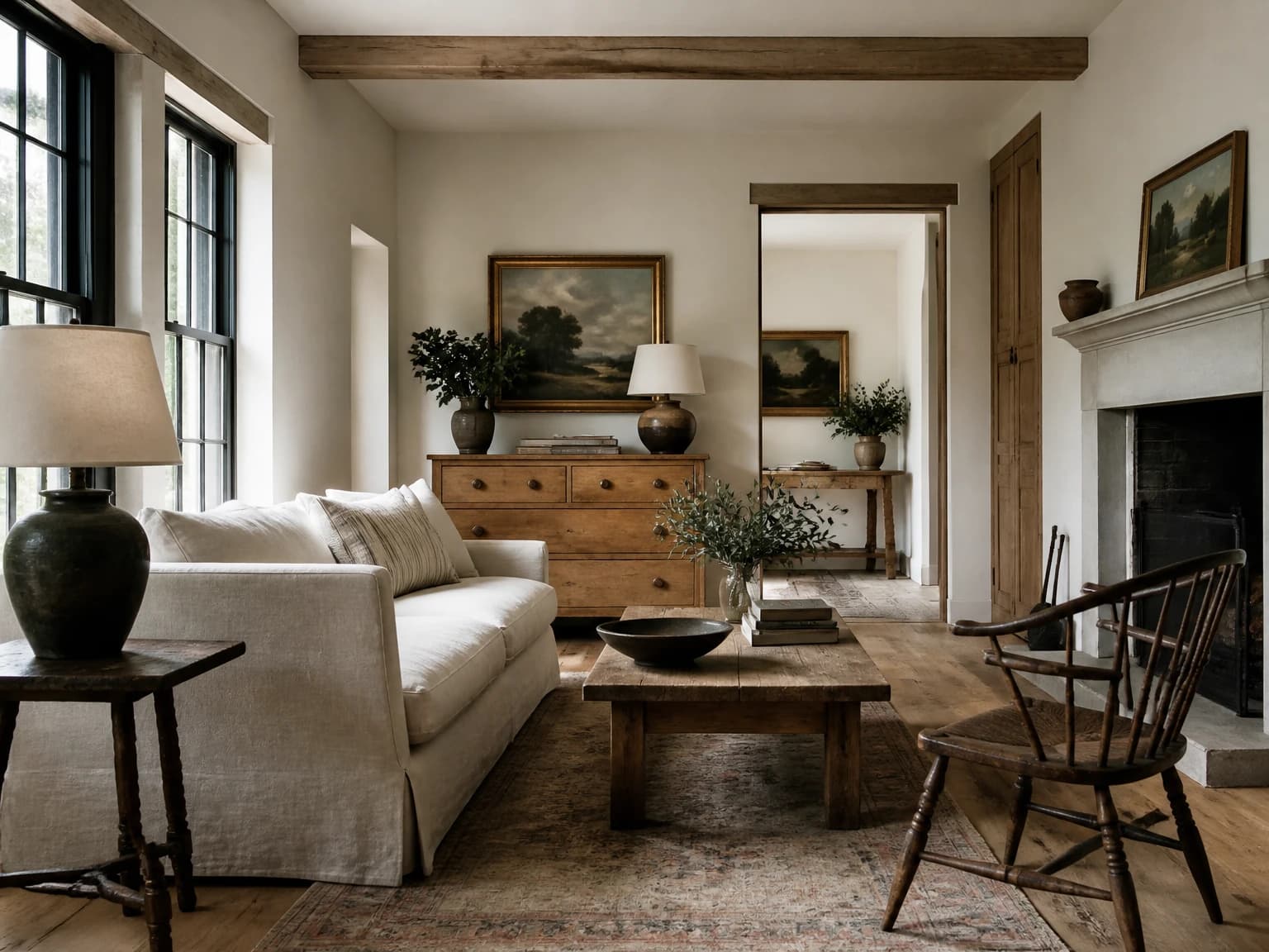 Collected Antique Farmhouse, modern farmhouse living room inspiration