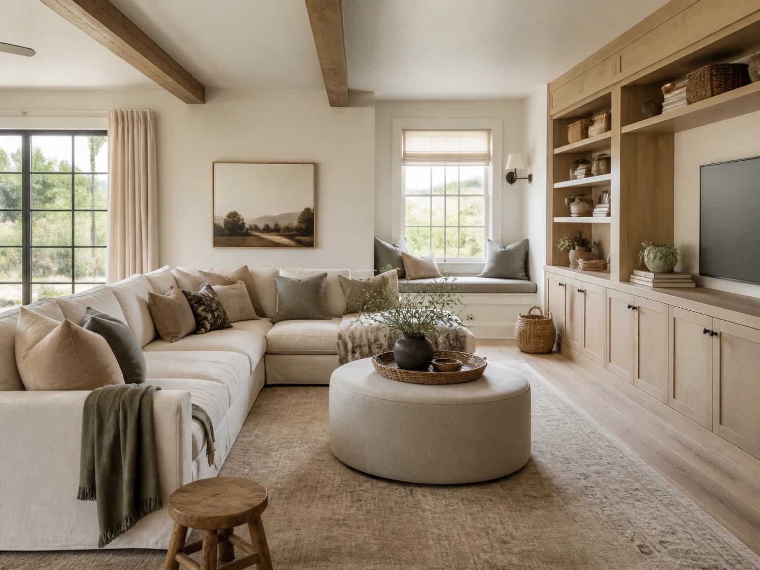 Family Farmhouse Lounge, modern farmhouse living room inspiration
